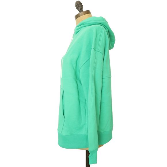 EVERLANE The Track Organic Cotton Hoodie Sweatshirt S Bright Jade Green NWT B62 - Picture 5 of 6